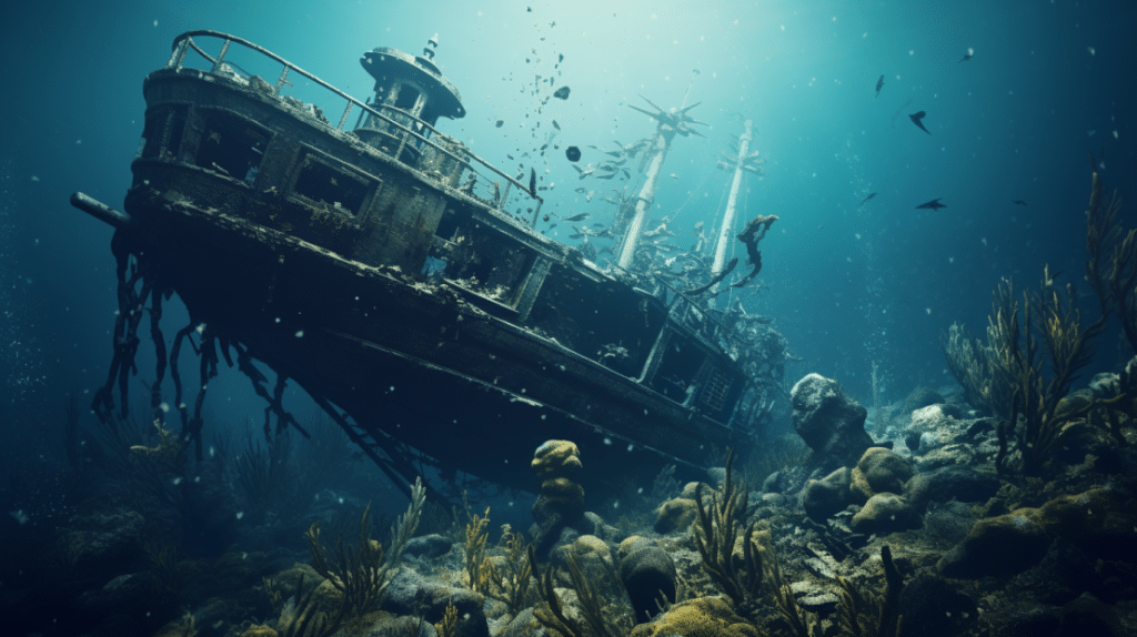 VR diving Titanic