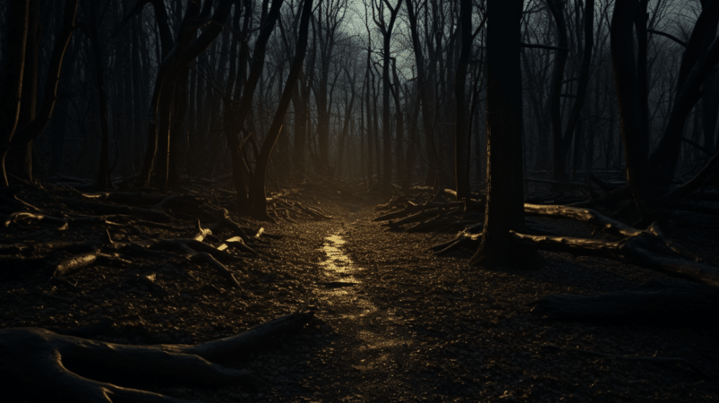 VR horror woods